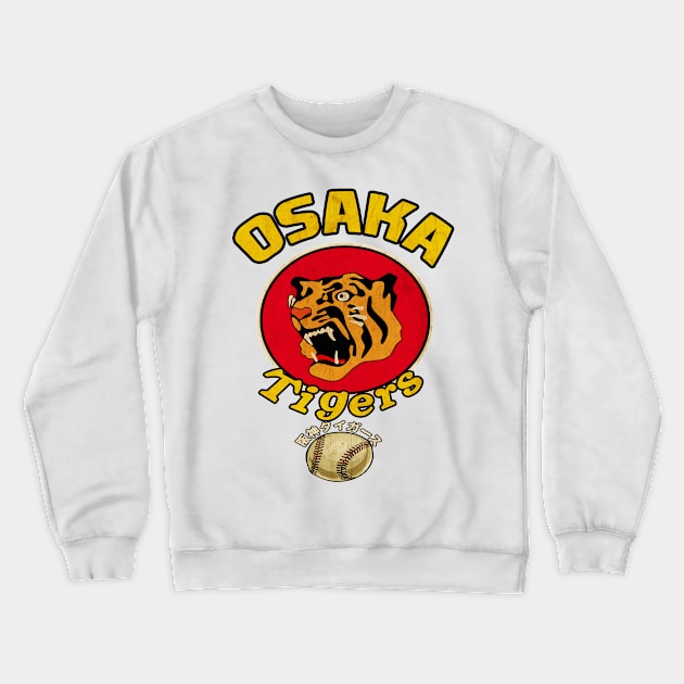 Osaka Tigers 1935 // Vintage Sport Logo Crewneck Sweatshirt by Kiranamaraya